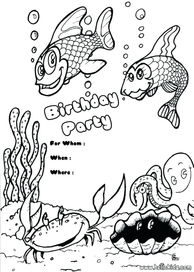 643x900 Birthday Coloring Pages Free Birthday Coloring Pages Printable