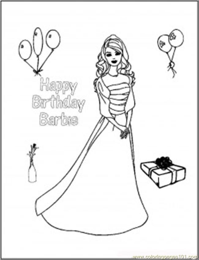 650x852 34 50442084happy Birthday Barbie Coloring Page