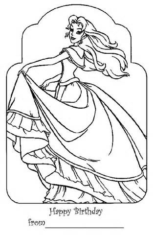 315x480 Barbie Coloring Pages Barbie Happy Birthday Coloring Page Barbie