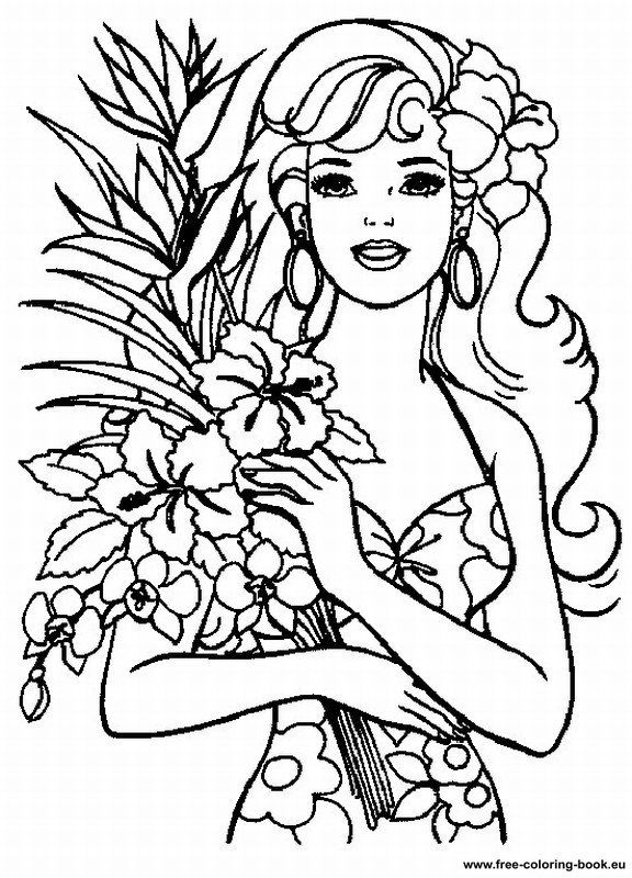 576x800 Barbie coloring pages Free Printable Barbie Coloring Pages