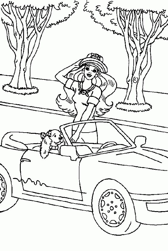 567x850 Barbie Coloring Pages Overview With Great Barbie Sheets