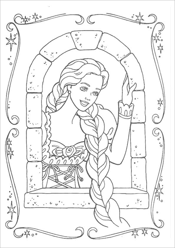 Barbie Christmas Coloring Pages