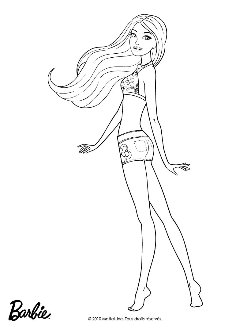 820x1060 Barbie As Merliah Coloring Pages