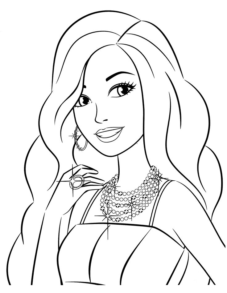 736x952 Barbie Coloring Sheets Epic Free Barbie Coloring Pages 58