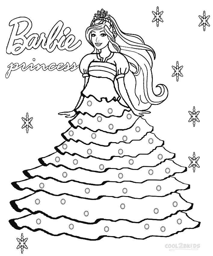 708x850 Coloring Pages Barbie