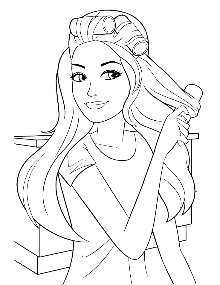 736x952 Coloring Pages Barbie Barbie Coloring Pages Barbie Coloring Pages