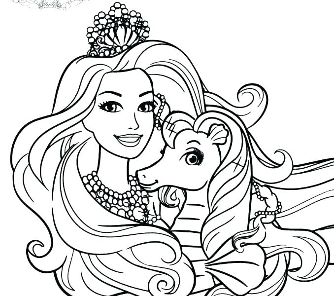 678x600 Barbie Images For Coloring Complete Barbie Coloring Pages Online