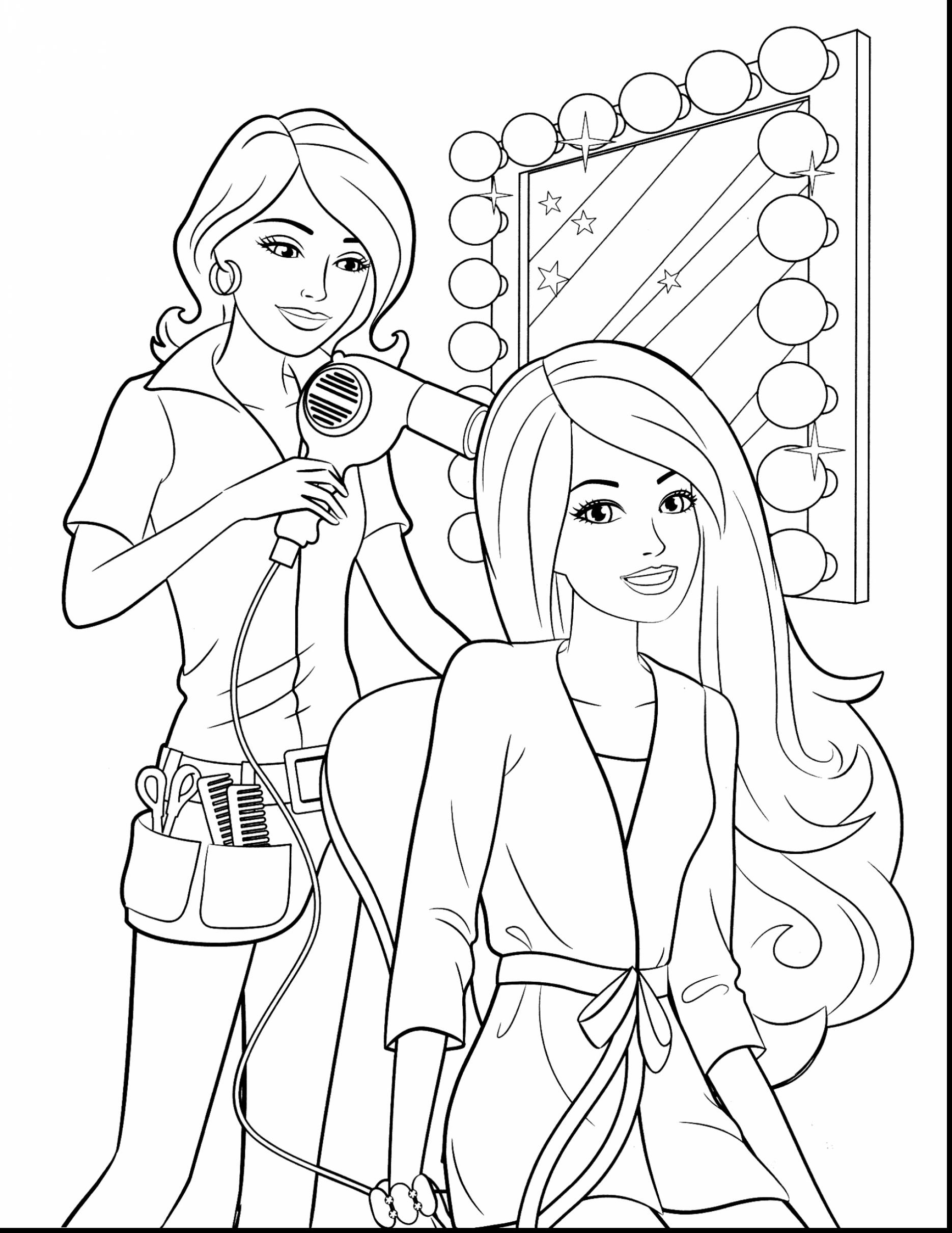 1870x2420 New Free Barbie Coloring Pages 49 With Additional Free Coloring