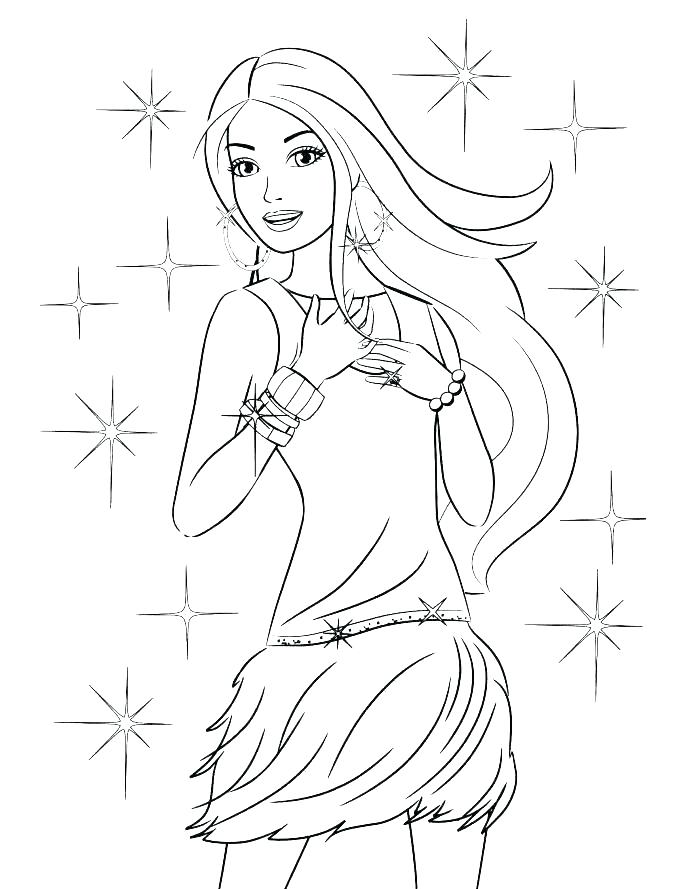 687x889 Princess Coloring Pages Printable Free Printable Barbie Coloring