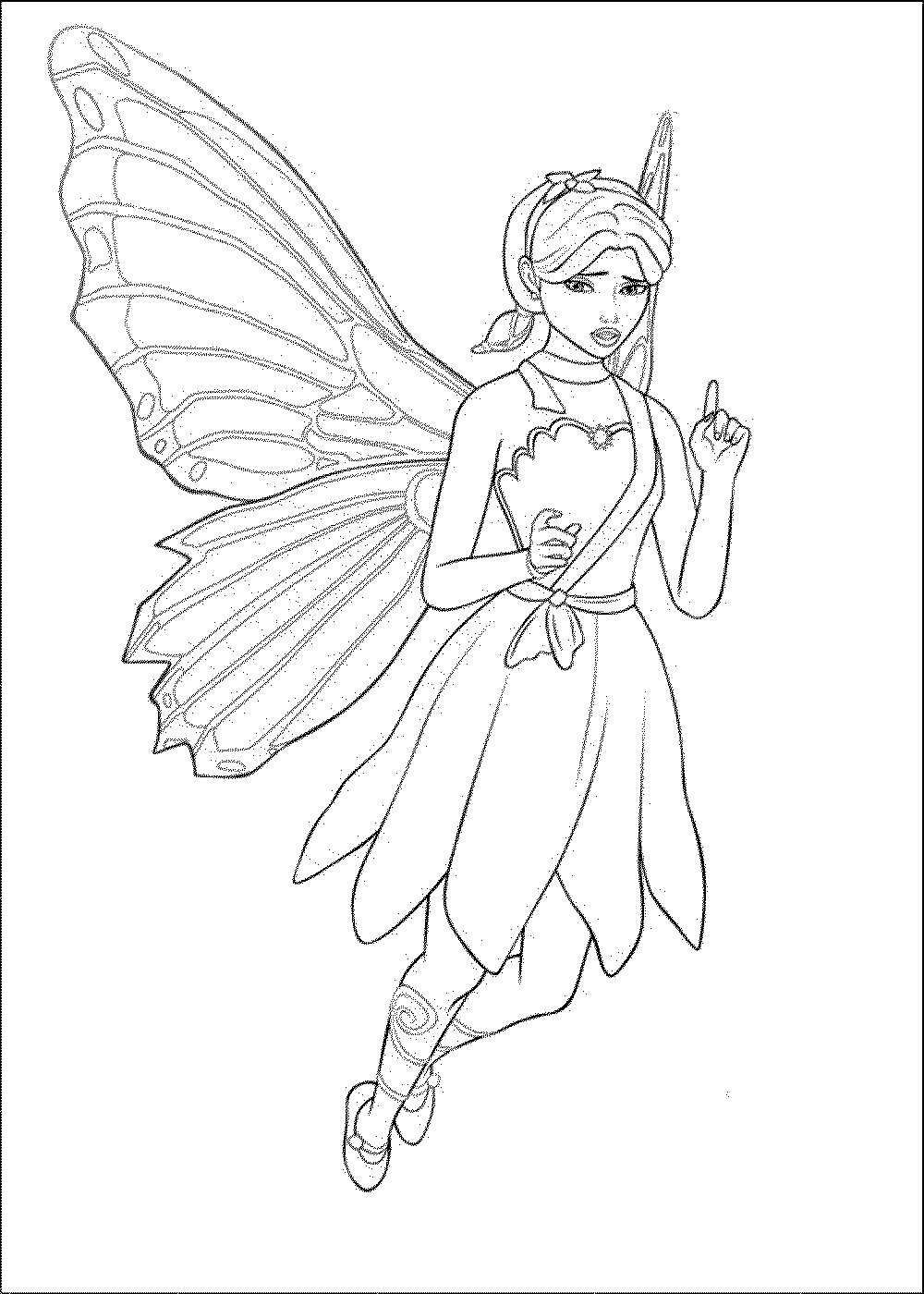 1000x1400 Barbie Doll Coloring Pages