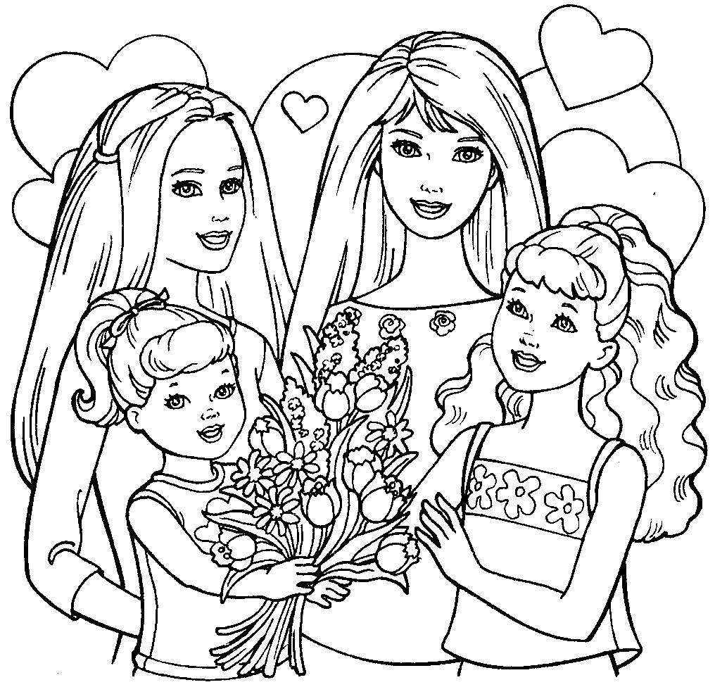 1016x976 Perspective Barbie In The Dream House Coloring
