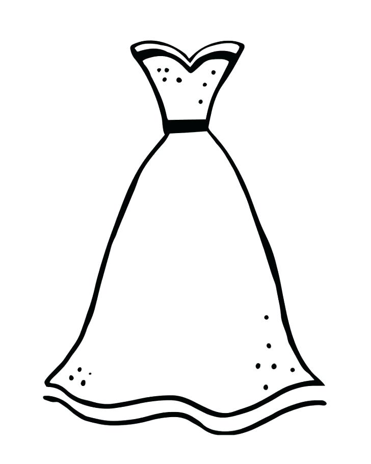 728x910 Dress Coloring Page Pink Dress Coloring Page Barbie Dress Coloring