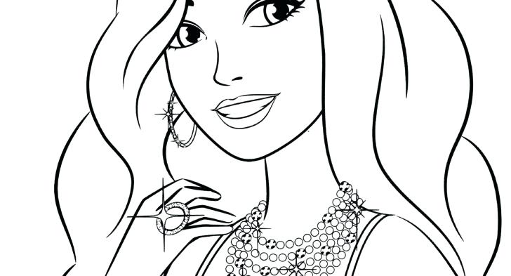 728x393 Barbie Face Colouring Pages Coloring Beautiful Fuhrer Von