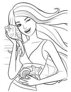 236x305 With Barbie Coloring Pages Online, Your Little Girls Choose
