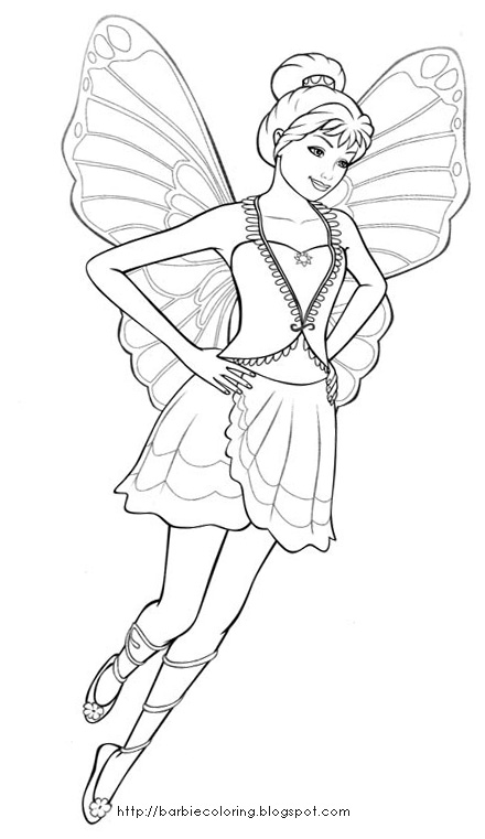 440x761 Fairy Coloring Pages