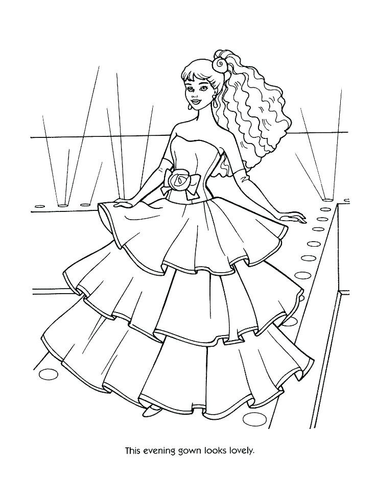 736x981 Barbie Fashion Coloring Pages Barbie Fashion Coloring Pages