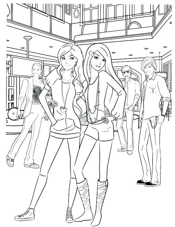 600x776 Barbie Fashion Coloring Pages Barbie Fashion Coloring Pages Barbie