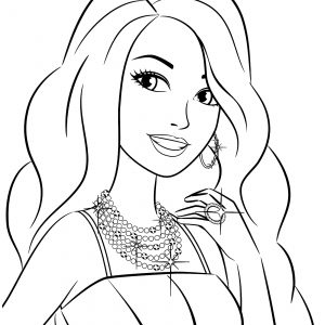 300x300 Barbie Girl Coloring Pages Games New Barbie Coloring Pages