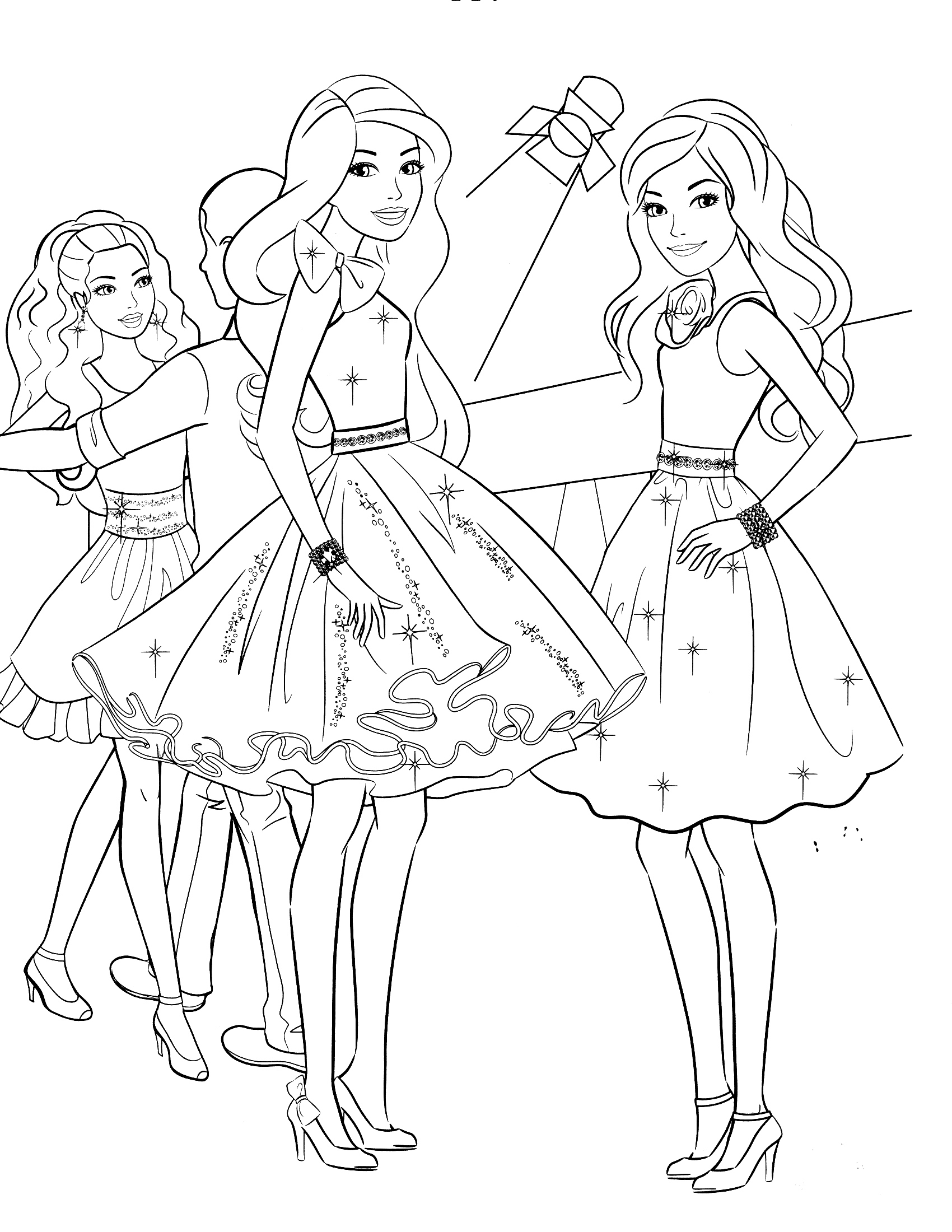 1700x2200 Coloring Pages Of Barbie Lovely Barbie Girl Coloring Pages Logo