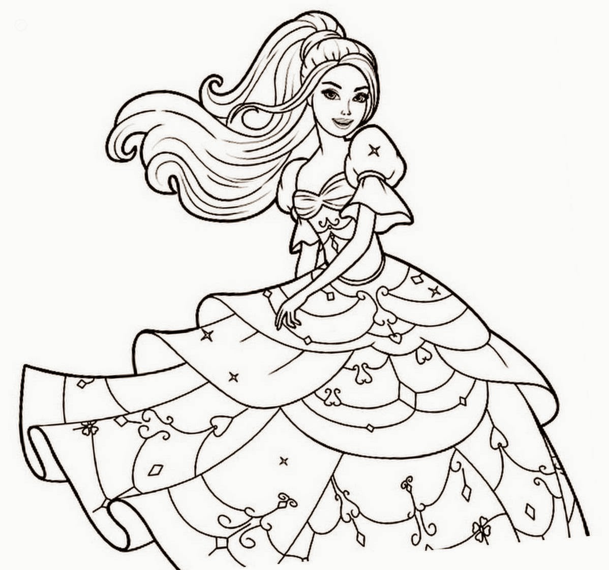 1198x1122 Now Barbie Coloring Books Pages Free 8 13721