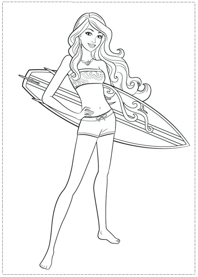 688x960 Barbie Coloring Books As Well As Coloring Pages Of Girls Beautiful