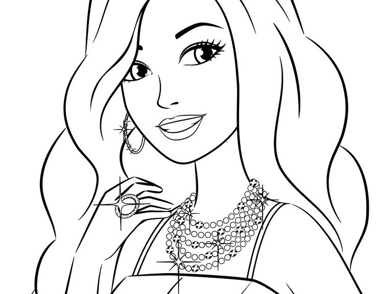 736x576 Barbie Coloring Pages 360coloringpages