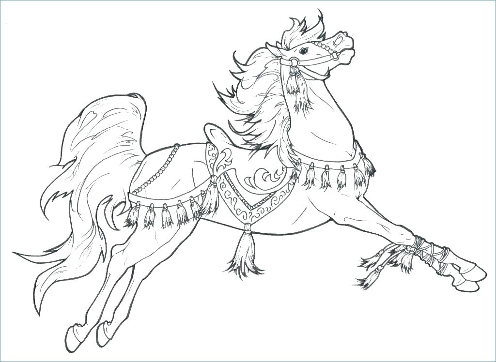 1024x748 Barbie Horse Coloring Pages Horse Color Page Horse Color Pages As
