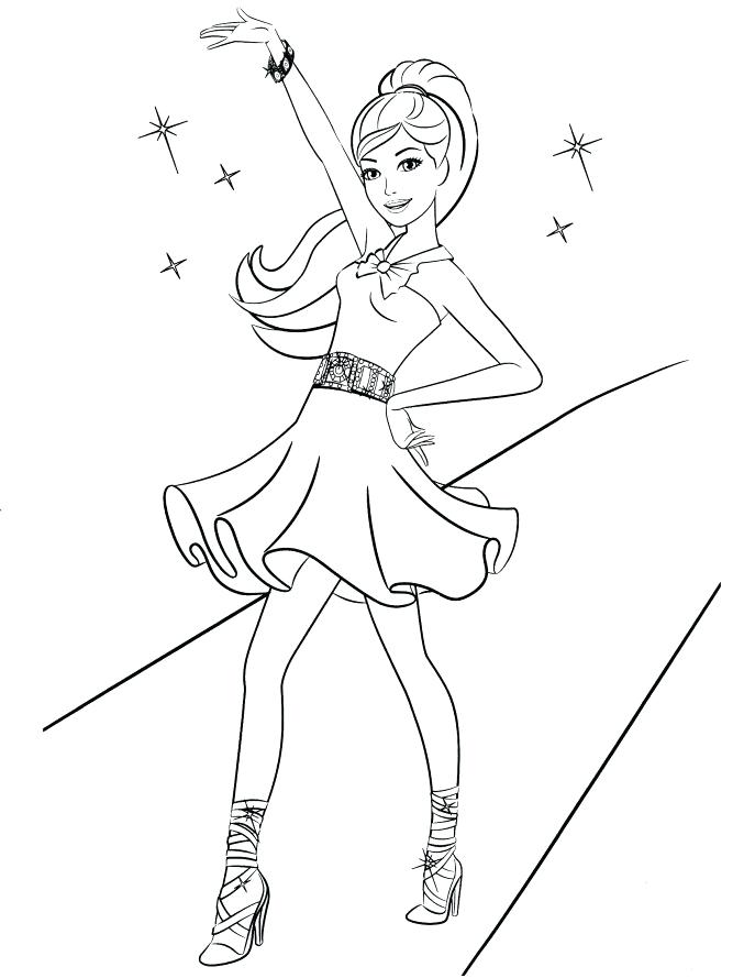 687x889 Drawing At Free For Personal Use Barbie In The Dream House