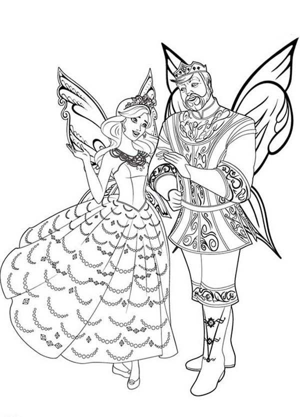 600x834 Barbie Mariposa, King And Queen Of Flutterfield Kingdom Barbie