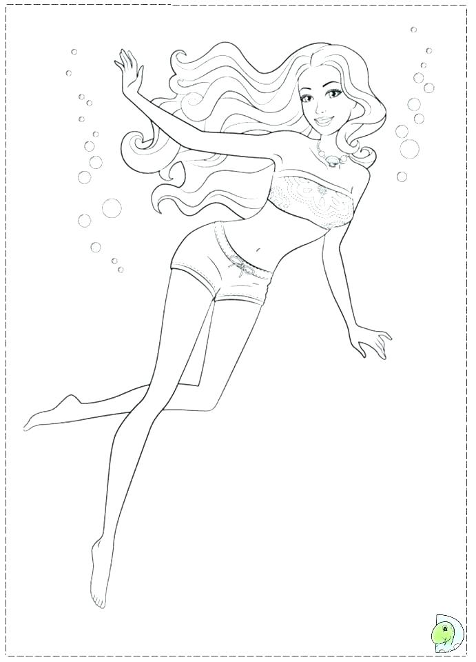 691x960 Mermaid Printable Coloring Pages Barbie Mermaid Coloring Page