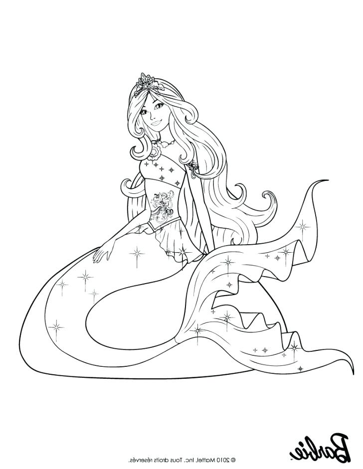 728x941 Barbie Mermaid Coloring Page Mermaid Color Pages Last Updated