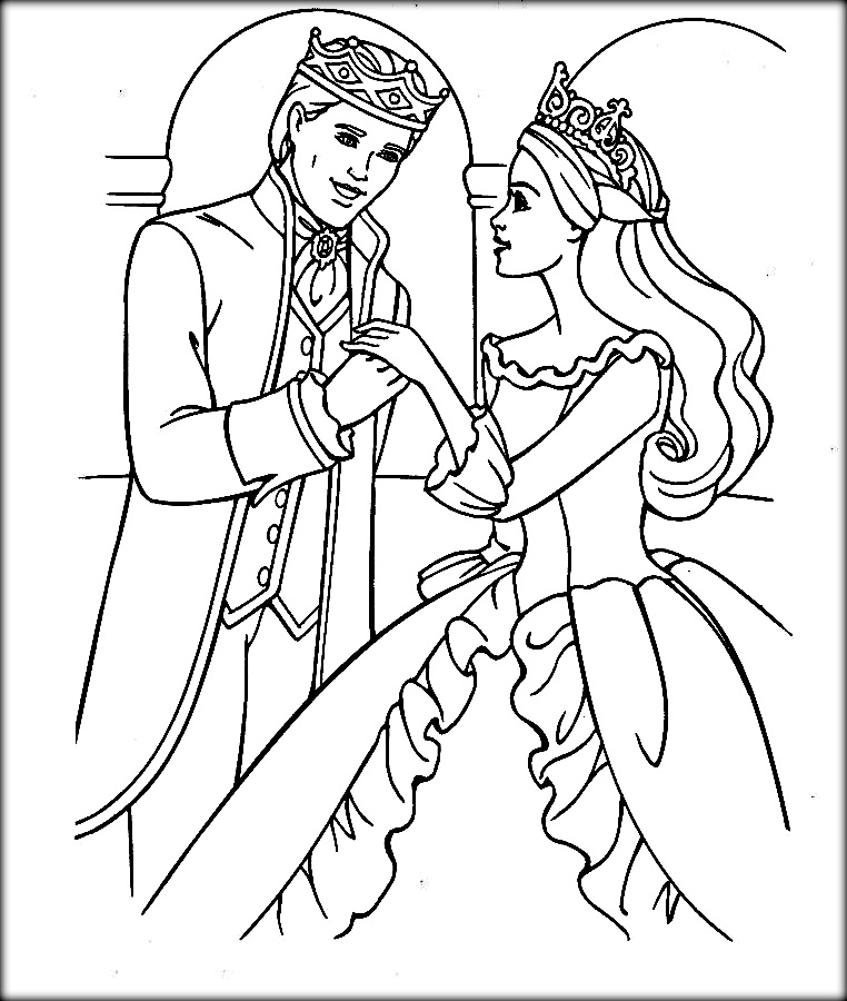 762x900 Barbie Pauper With Prince Sheets To Color