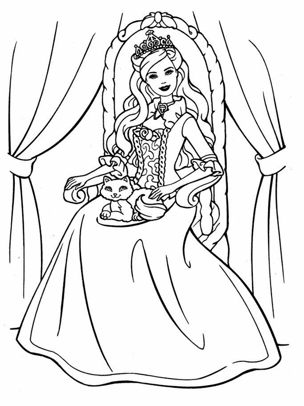 600x800 Free Printable Barbie Coloring Pages For Kids
