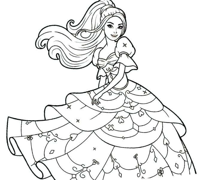 678x600 Barbie Princess Coloring Page Barbie Printable Ng Book Free Barbie