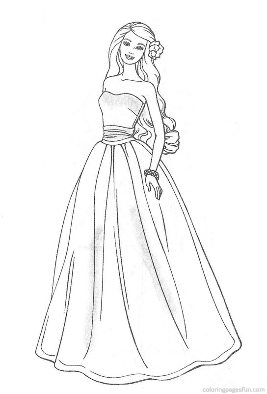 544x800 Barbie Coloring Pages Printable Coloring Page For Kids Kids Coloring