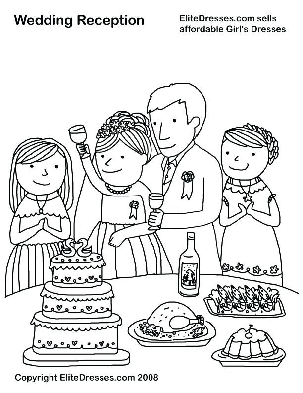 612x792 Wedding Coloring Pages Wedding Bouquet Colouring Page Free Wedding