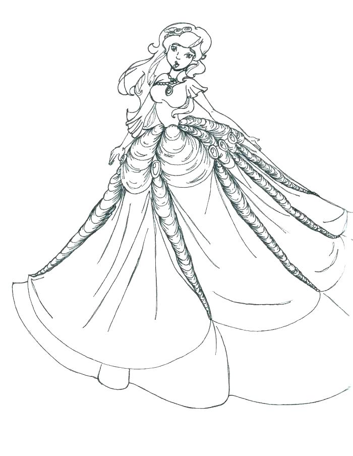 700x904 Wedding Dress Coloring Pages Dress Coloring Page Dress Coloring