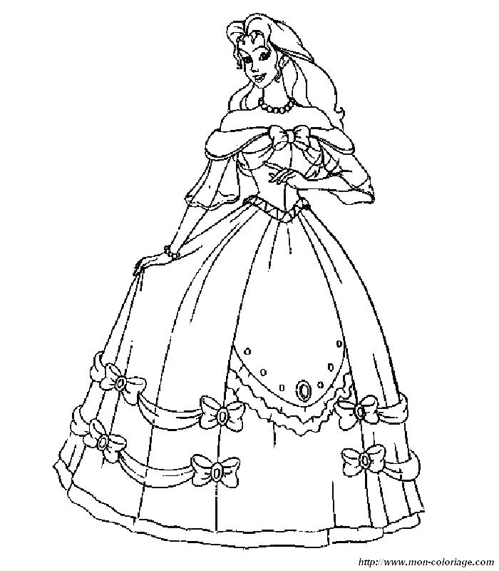 700x800 Dress Coloring Pages Barbie Wedding Coloring Pages Dresses