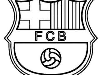 320x240 Football Pictures To Colour Barcelona Logo Soccer Coloring Pages