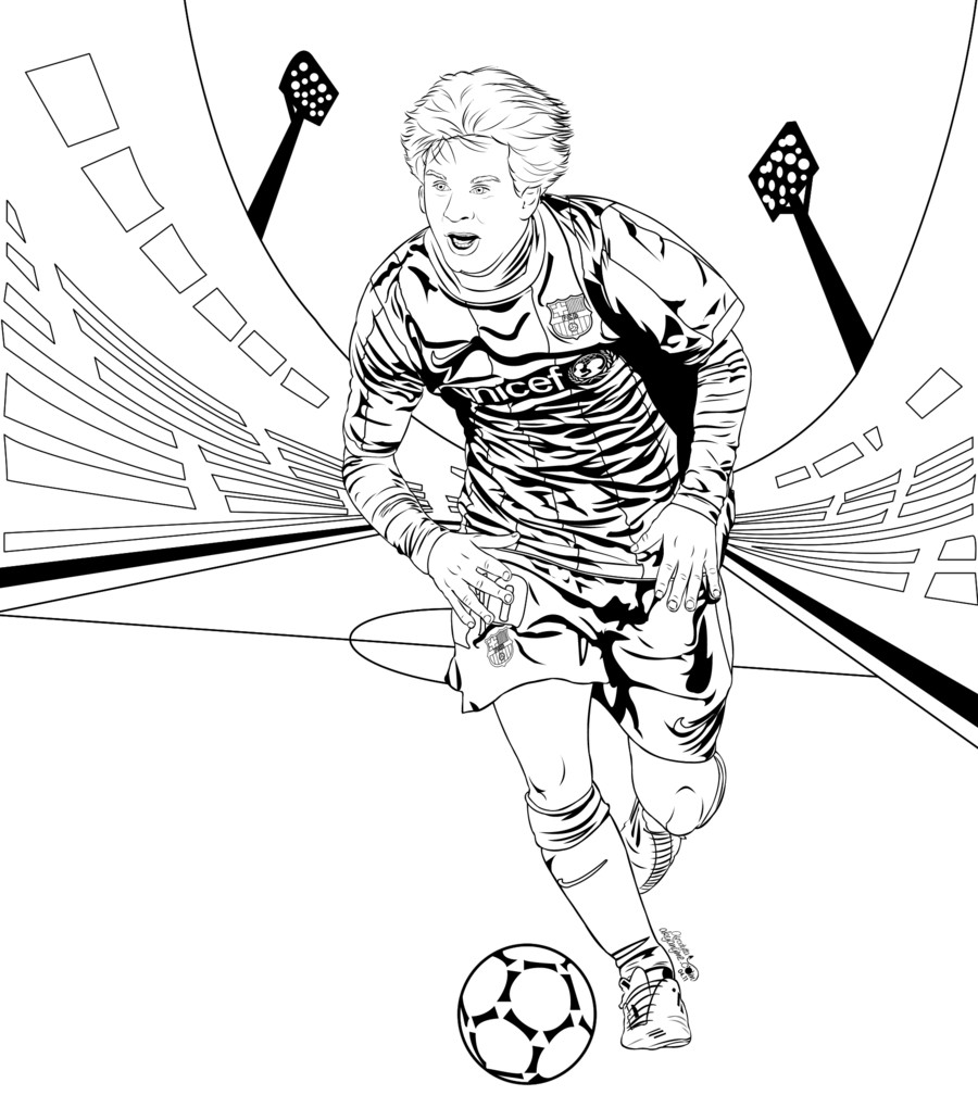 900x1008 Messi Fc Barcelona Lineart By Afrodytta D3dax89 Coloring Pages
