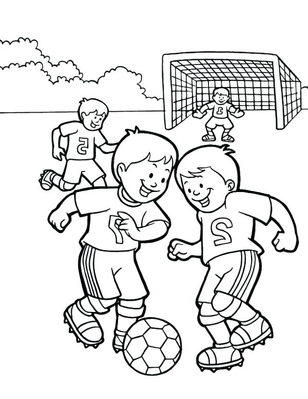 600x775 Soccer Coloring Page Soccer Coloring Pages Children Playing