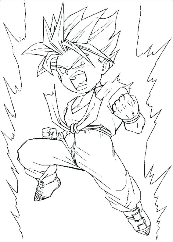 567x794 Dbz Color Pages Dragon Ball Z Coloring Book As Well Bardock