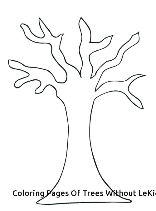500x675 Bare Tree Coloring Page