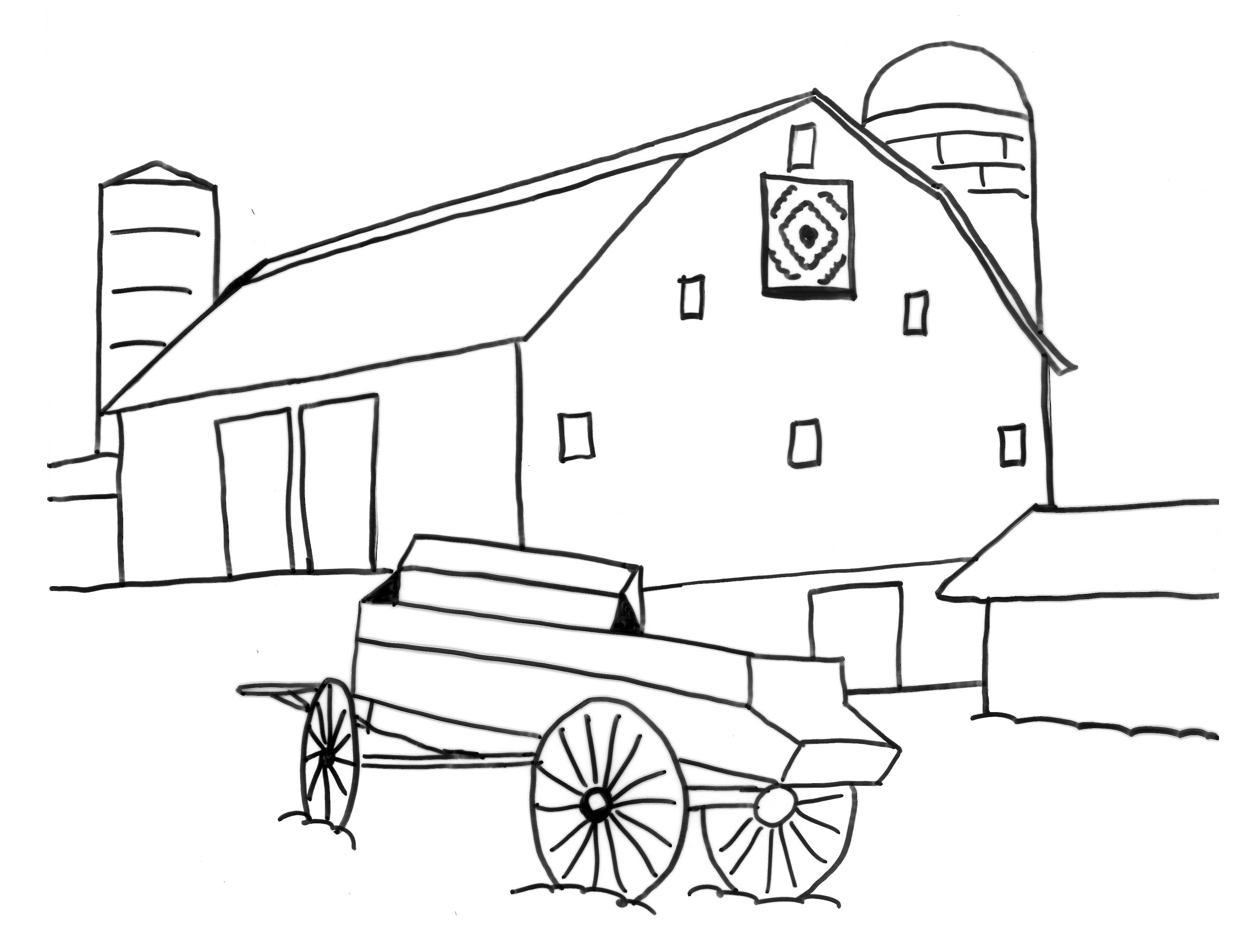 Barn Coloring Pages
