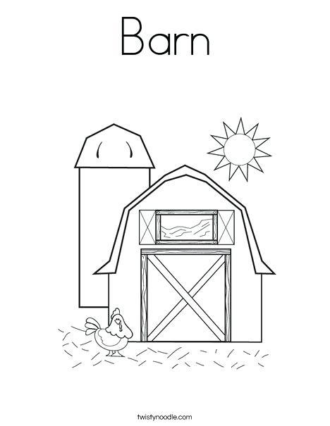 468x605 Barn Coloring Pages Barn With Hen Coloring Page Barnyard Printable