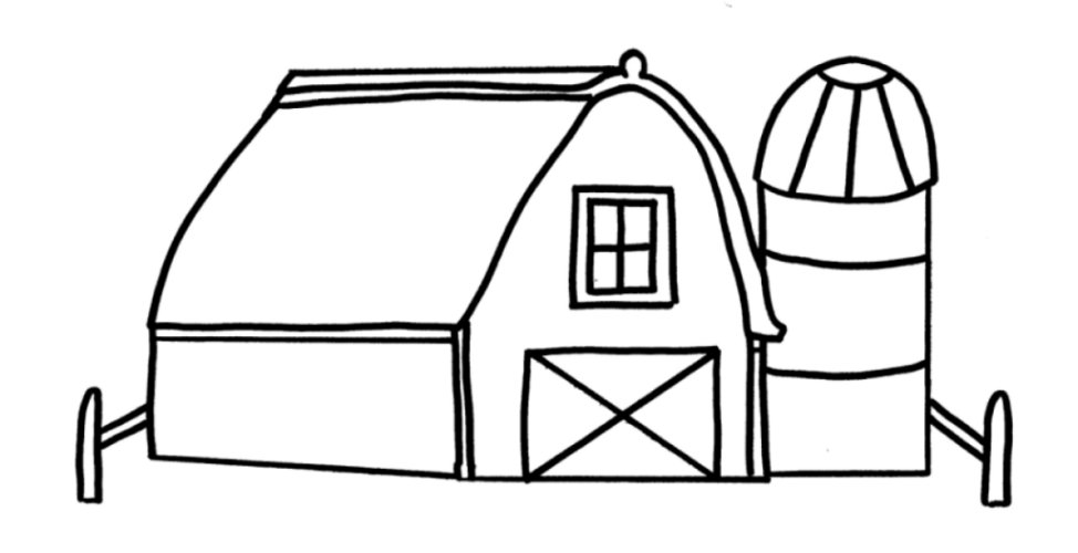 974x500 Free Printable Barn Coloring Pages Barn Coloring Pages