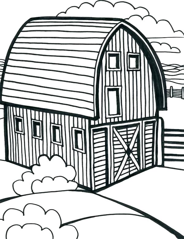 600x778 Barn Coloring Page Image Detail For Of Games Barn Coloring Page