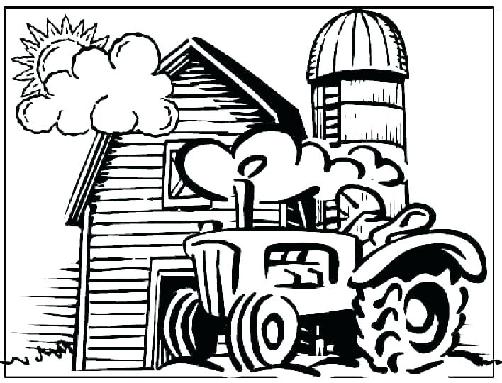 708x540 Farm Coloring Pages Free Printable Free Farm Coloring Pages Barn