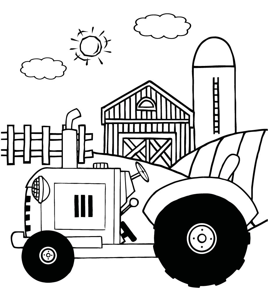 921x1012 Successful Red Barn Coloring Page Free Printab
