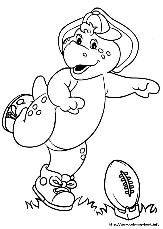 567x794 Barney And Friends Coloring Picture
